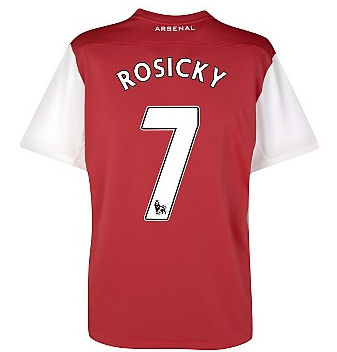 2011-12 Arsenal Nike Home Shirt (Rosicky 7) - Kids
