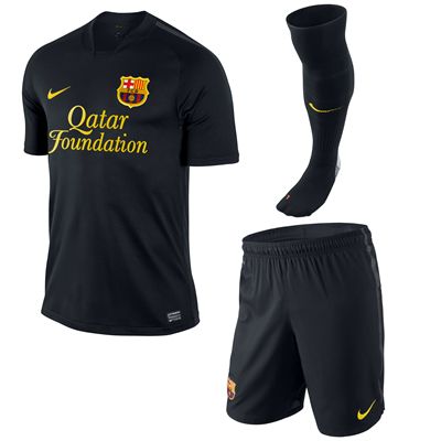 2011-12 Barcelona Away Nike Little Boys Mini Kit