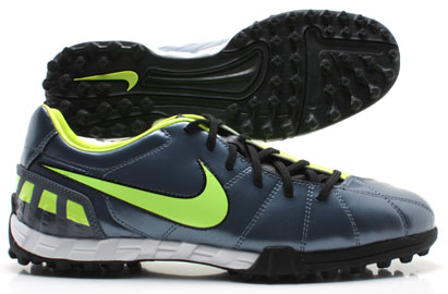 Total 90 Shoot III TF Football Trainers Metallic BlueDusk/Neon Y