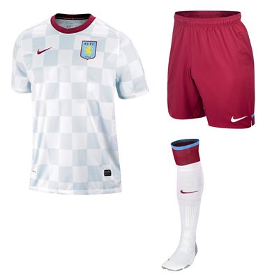 2011-12 Aston Villa Away Nike Little Boys Away Mini Kit