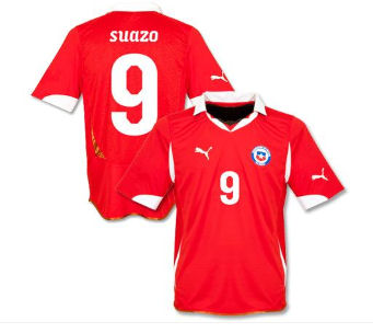 2011-12 Chile Puma Home Shirt (Suazo 9)
