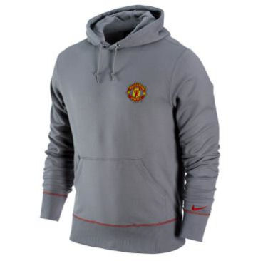 2011-12 Man Utd Nike Core Hooded Top (Grey)