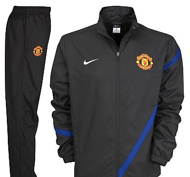 2011-12 Man Utd Nike Sideline Tracksuit (Black)