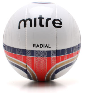 Radial 10 Panel Training Football White-Red
