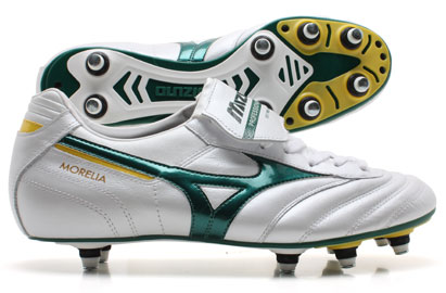 Morelia Pro SG Football Boots Pearl - Evergreen -Cyber Yellow