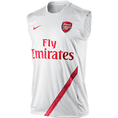 2011-12 Arsenal Nike Sleeveless Jersey (White)