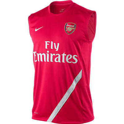 2011-12 Arsenal Nike Sleeveless Jersey (Red)