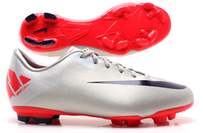 Mercurial Victory II FG Kids Football Boots Granite-Pink-White