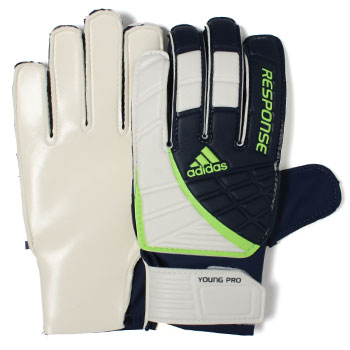Response Young Pro Goalkeepers Gloves White/Navy/Lime
