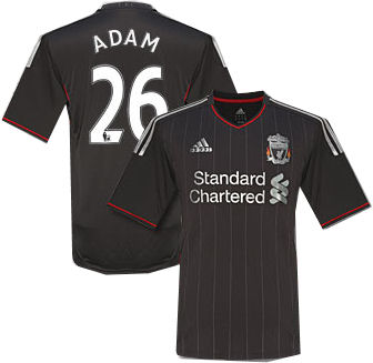 2011-12 Liverpool Away Football Shirt (Adam 26)