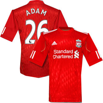 2011-12 Liverpool Home Football Shirt (Adam 26)