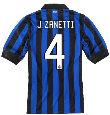 2011-12 Inter Milan Nike Home Shirt (J. Zanetti 4)