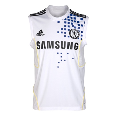 2011-12 Chelsea Adidas Sleeveless Jersey (White)