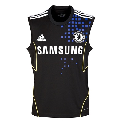 2011-12 Chelsea Adidas Sleeveless Jersey (Black)