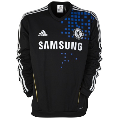 2011-12 Chelsea Adidas Training Sweat (Black)