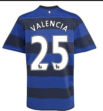 2011-12 Man Utd Nike Away Shirt (Valencia 25)