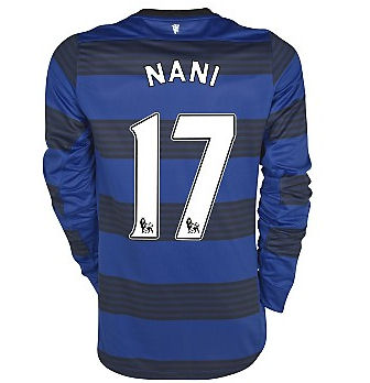 2011-12 Man Utd Nike L/S Away Shirt (Nani 17) - Kids