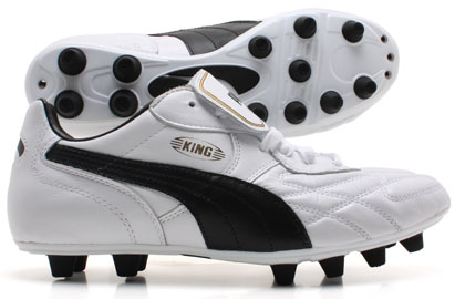 King 1982 Top K Di FG Football Boots White-Black-Gold