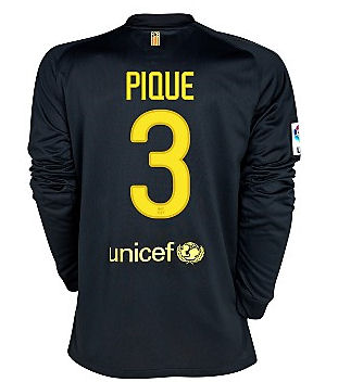 2011-12 Barcelona Nike L/s Away Shirt (pique 3)