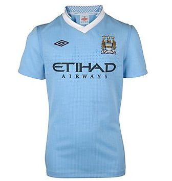 2011-12 Manchester City Home Umbro Shirt (Kids)