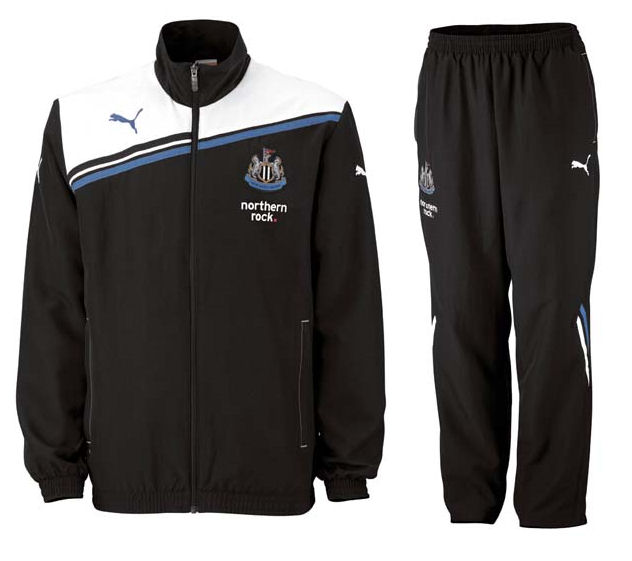 2011-12 Newcastle Puma Woven Tracksuit (Black)