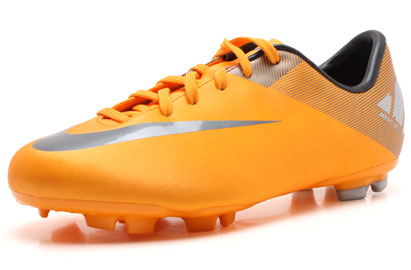 Mercurial Victory II FG Kids Football Boots Orange Peel