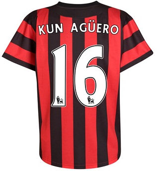 2011-12 Manchester City Umbro Away Shirt (Kun Aguero 16)