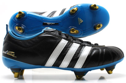 adiPure IV TRX SG Football Boots Black-Blue