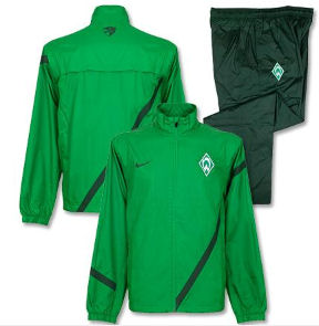 2011-12 Werder Bremen Nike Woven Tracksuit (Green)