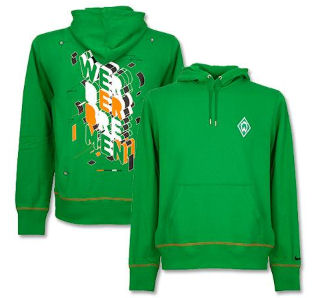 2011-12 Werder Bremen Nike Hooded Top (Green)