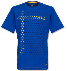 2011-12 Boca Juniors Nike Core Cotton Tee (Blue)