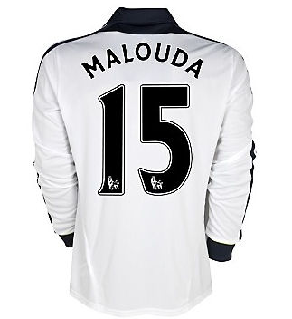 2011-12 Chelsea Long Sleeve Third Shirt (Malouda 15)