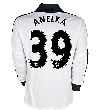 2011-12 Chelsea Long Sleeve Third Shirt (Anelka 39)