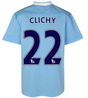 2011-12 Manchester City Umbro Home Shirt (Clichy 22)