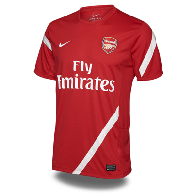 2011-12 Arsenal Nike Training Shirt (Red)