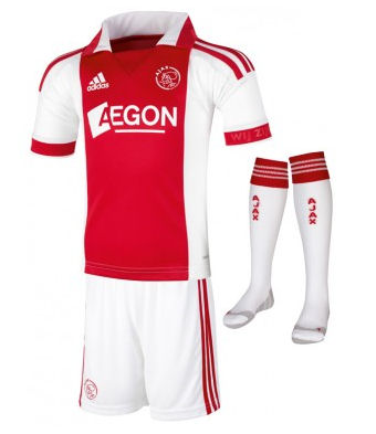 2011-12 Ajax Adidas Home Little Boys Mini Kit
