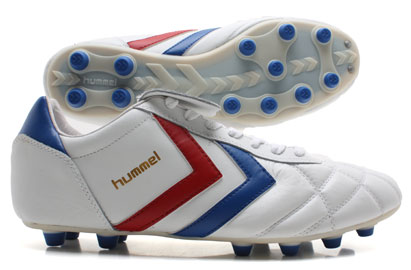 Old School Kangaroo Star FG Football Boots White-Blue-Red