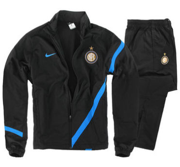 2011-12 Inter Milan Nike Woven Tracksuit (Black)