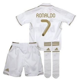 2011-12 Real Madrid Home Little Boys Mini Kit (Ronaldo 7)