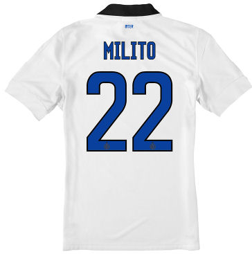 2011-12 Inter Milan Nike Away Shirt (Milito 22)