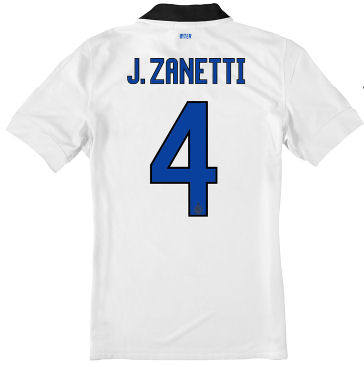 2011-12 Inter Milan Nike Away Shirt (J. Zanetti 4)