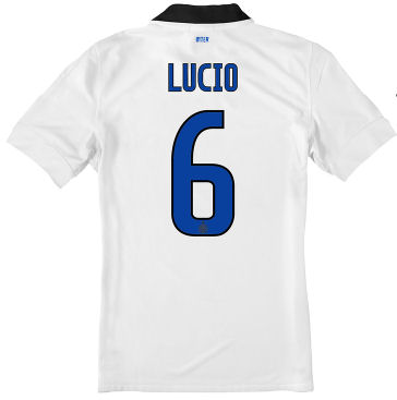 2011-12 Inter Milan Nike Away Shirt (Lucio 6)