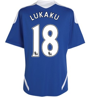 2011-12 Chelsea Home Football Shirt (Lukaku 18)