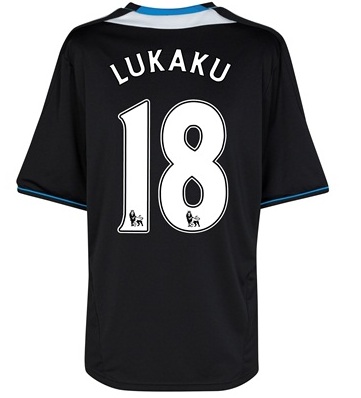 2011-12 Chelsea Away Football Shirt (Lukaku 18)