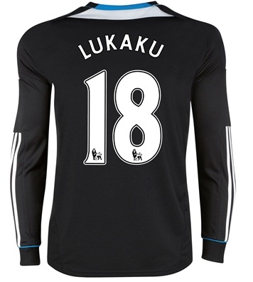 2011-12 Chelsea L/S Away Shirt (Lukaku 18)