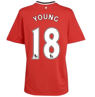 2011-12 Man Utd Nike Home Shirt (Young 18)