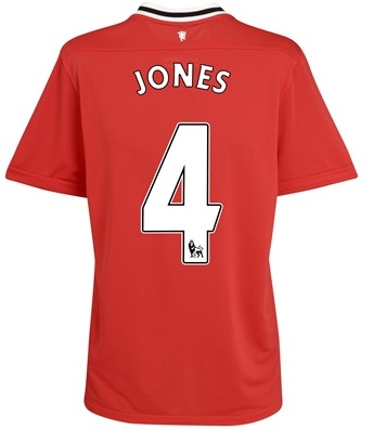 2011-12 Man Utd Nike Home Shirt (Jones 4)
