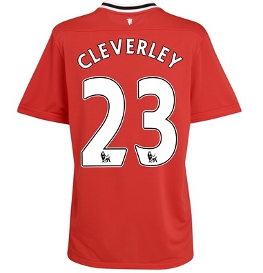 2011-12 Man Utd Nike Home Shirt (Cleverley 23)
