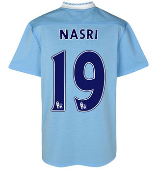 2011-12 Manchester City Umbro Home Shirt (Nasri 19)