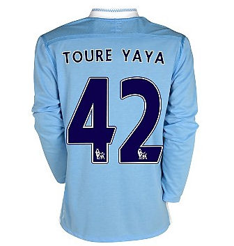 2011-12 Manchester City Umbro L/S Home (Toure Yaya 42)